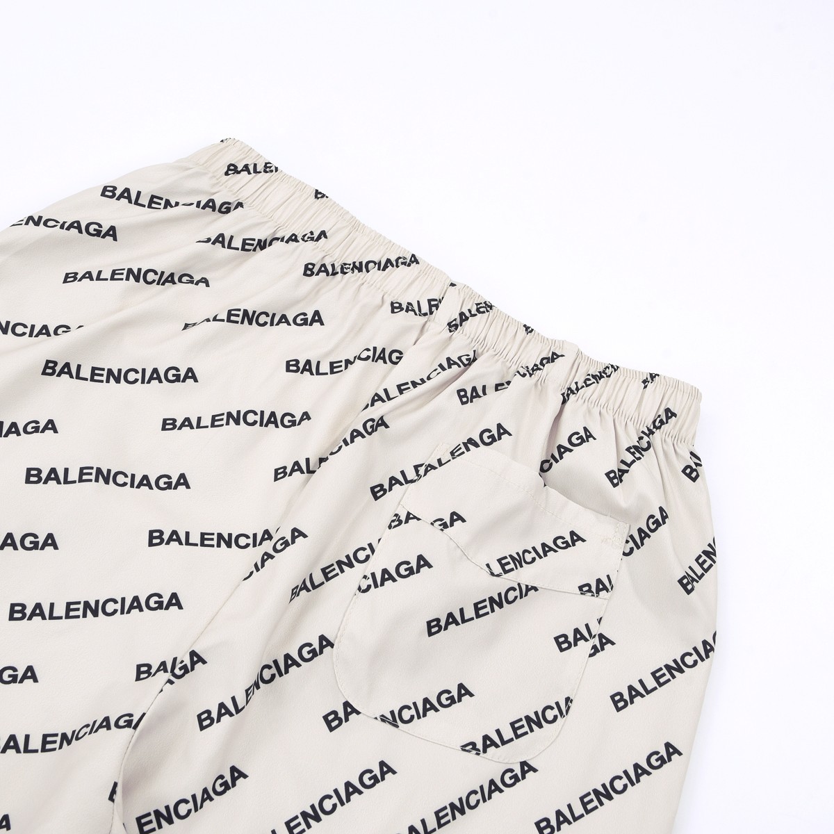 Balenciaga Logo Print Pyjama Trousers - FashionPlug