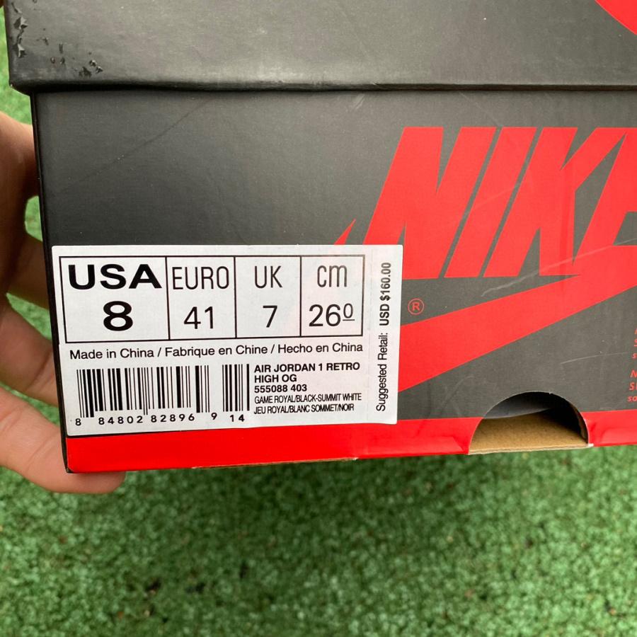 Air Jordan 1 Retro High “Game Royal” Sneaker     555088-403 - FashionPlug