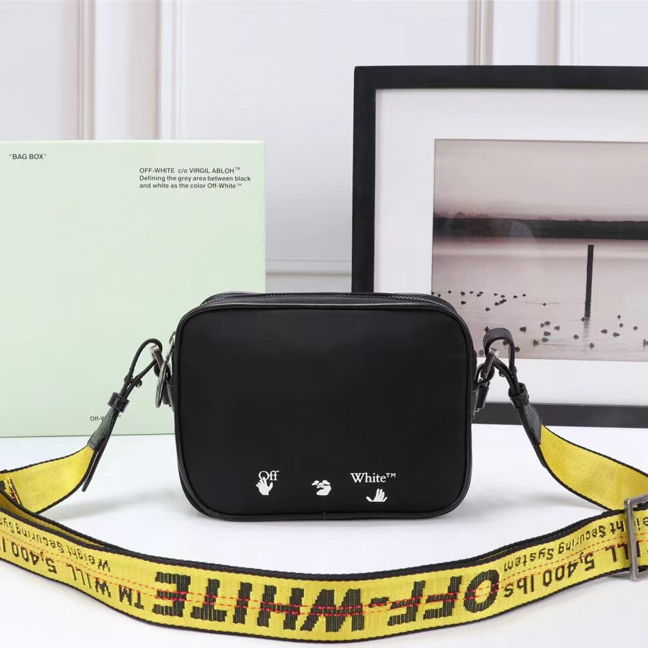Off white Logo Nylon Crossbody Bag(19-14-5.5cm) - FashionPlug
