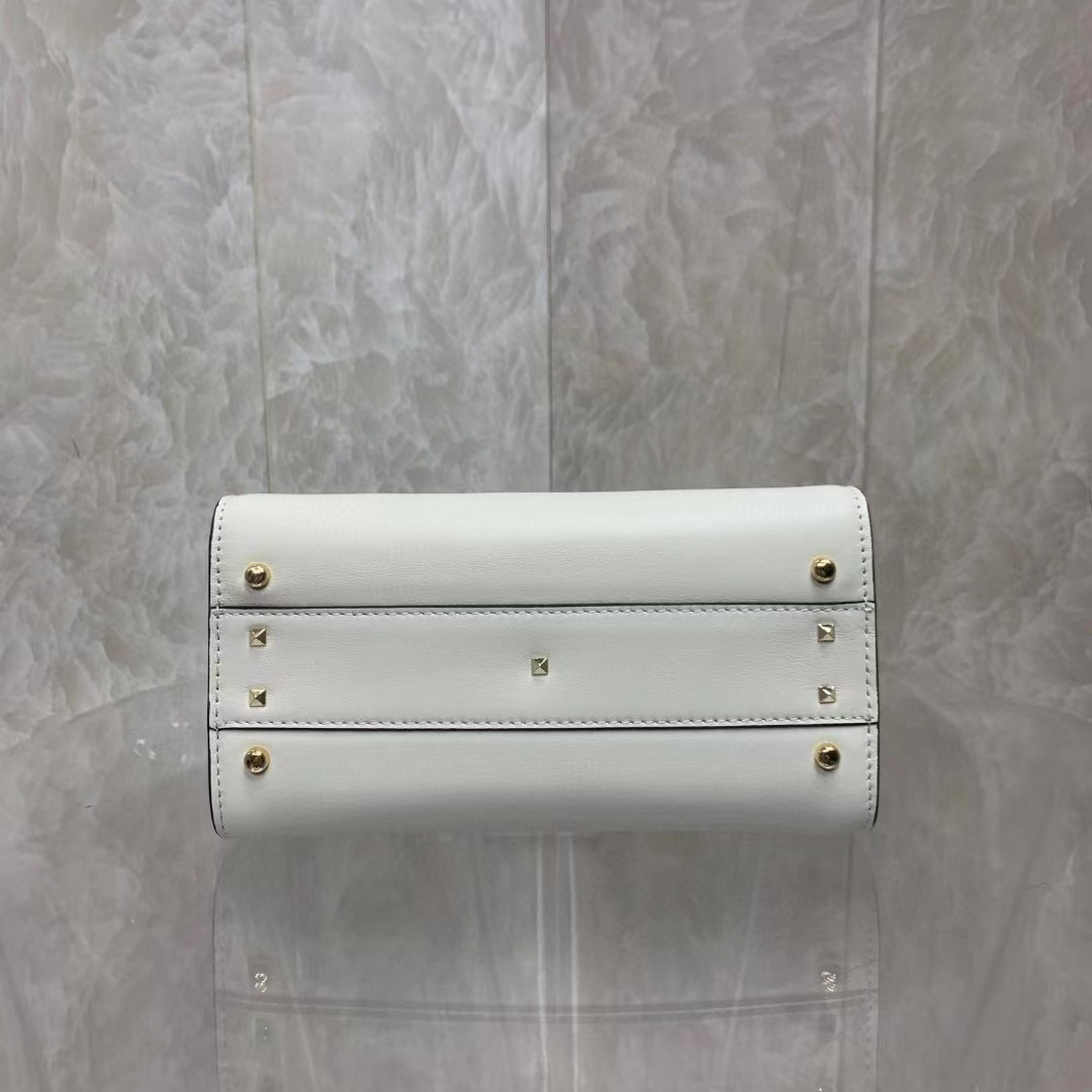 Valenti small Vsling Calfskin Handbag With Jewel Handle  - FashionPlug