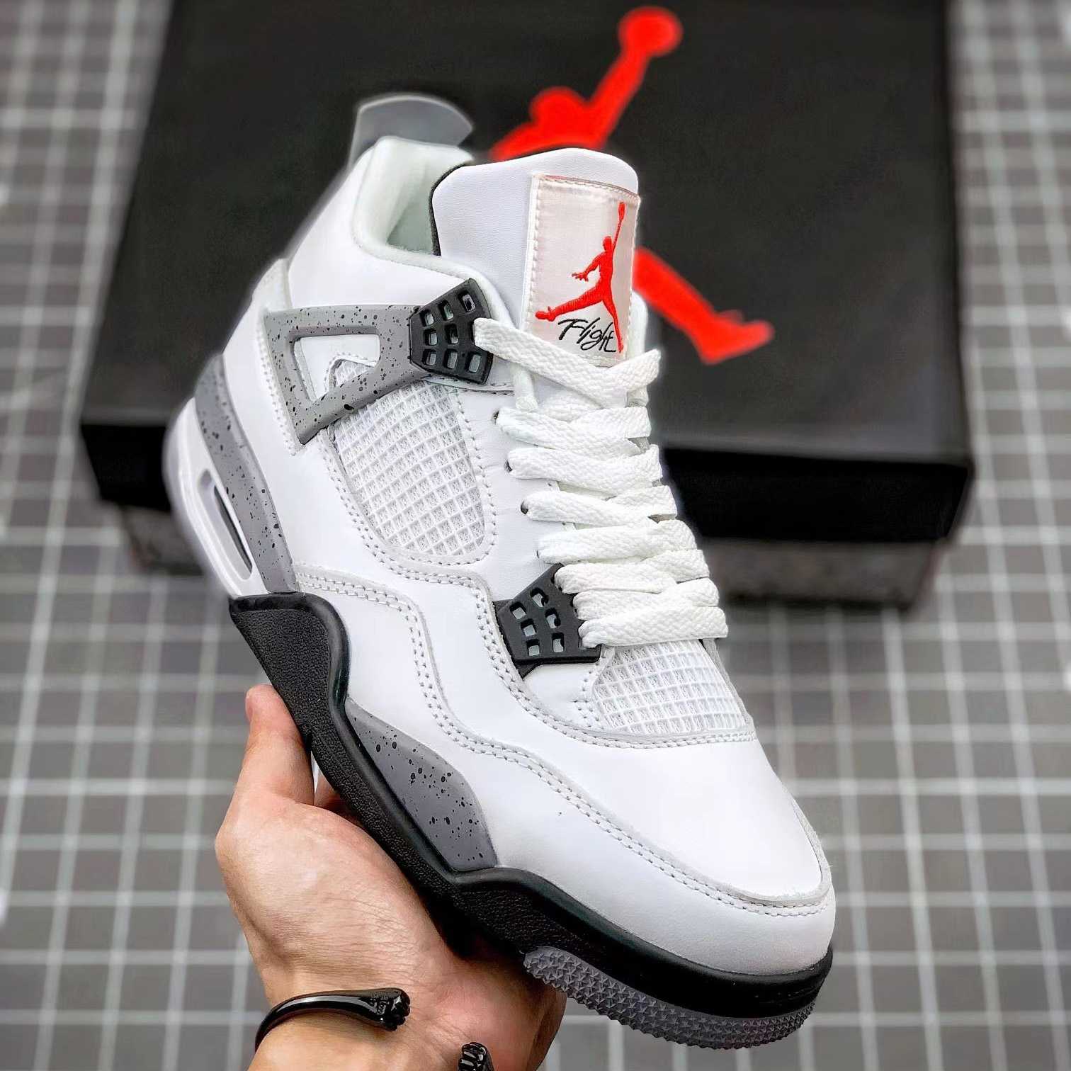 Air Jordan 4 Retro “White Cement” Cement” Sneaker      CZ5624 - FashionPlug