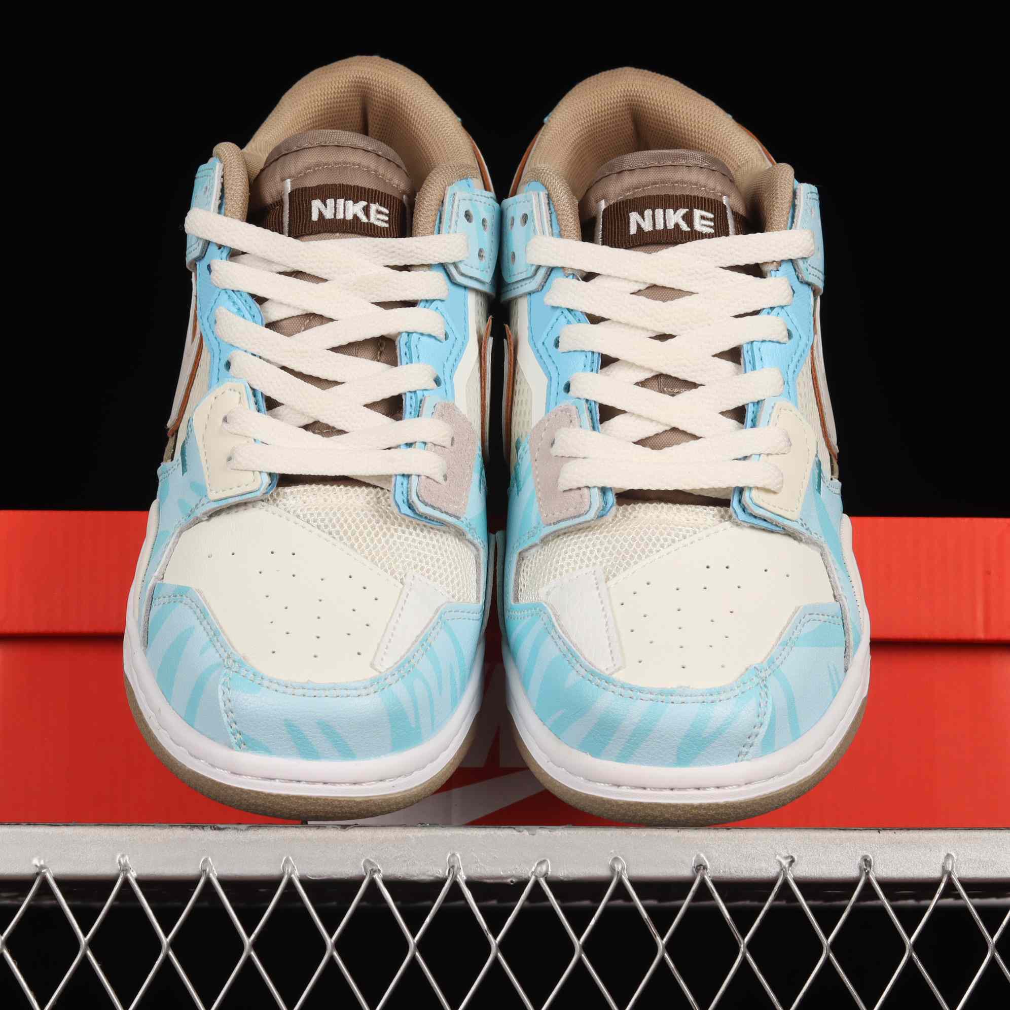 Nike Dunk Low Scrap Bone White Tiffany Green Sneaker      DH7450-102 - FashionPlug