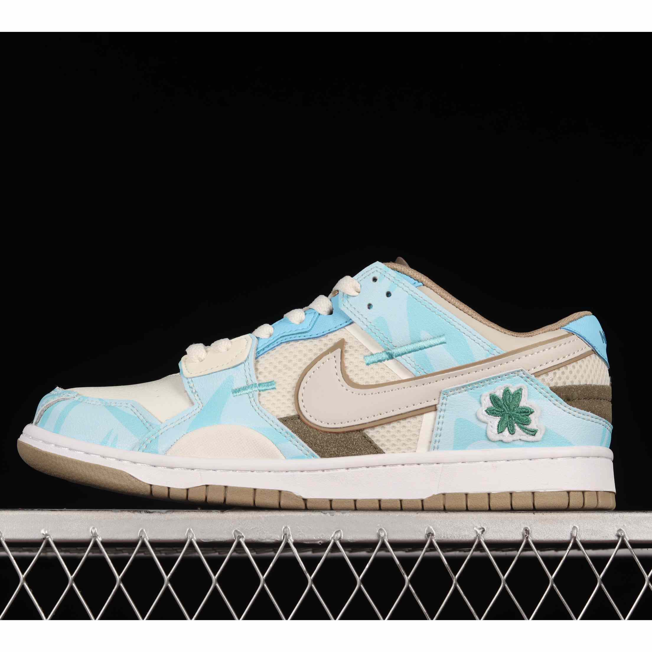 Nike Dunk Low Scrap Bone White Tiffany Green Sneaker      DH7450-102 - FashionPlug