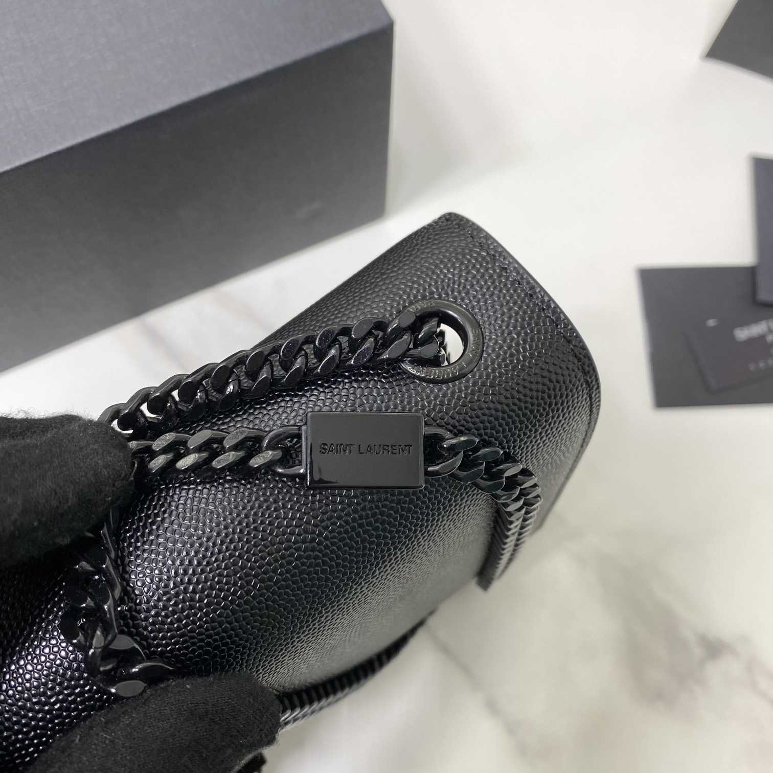 Saint Laurent Kate Medium Chain Bag In Grain De Poudre Embossed Leather - FashionPlug