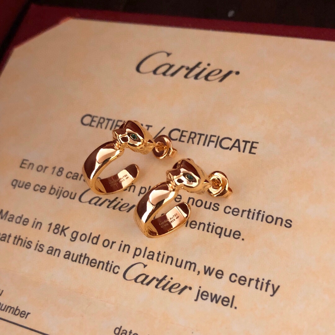 Cartier Panthère de Cartier Earrings - FashionPlug