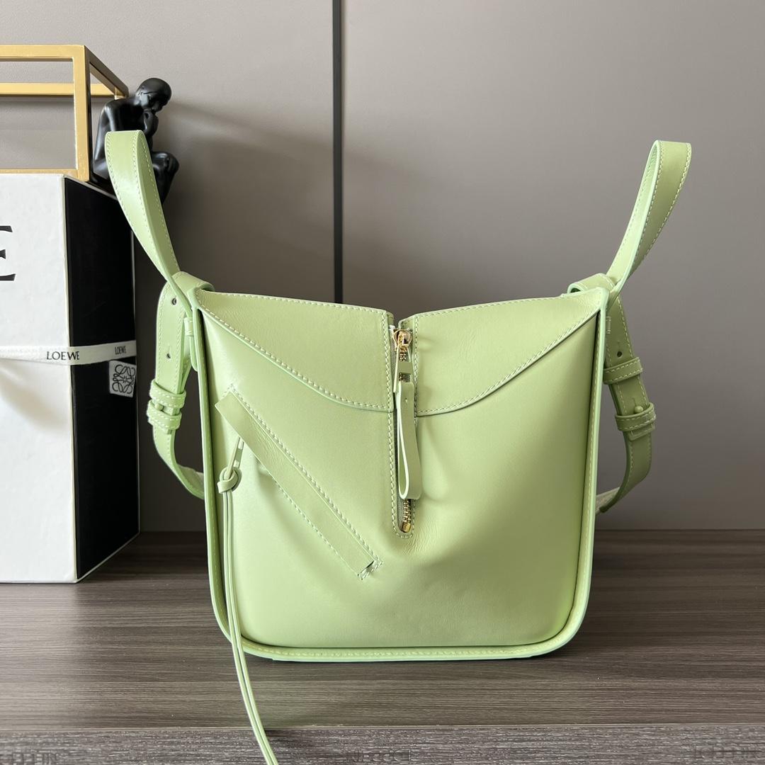 Loewe Compact Hammock In Satin Calfskin - FashionPlug