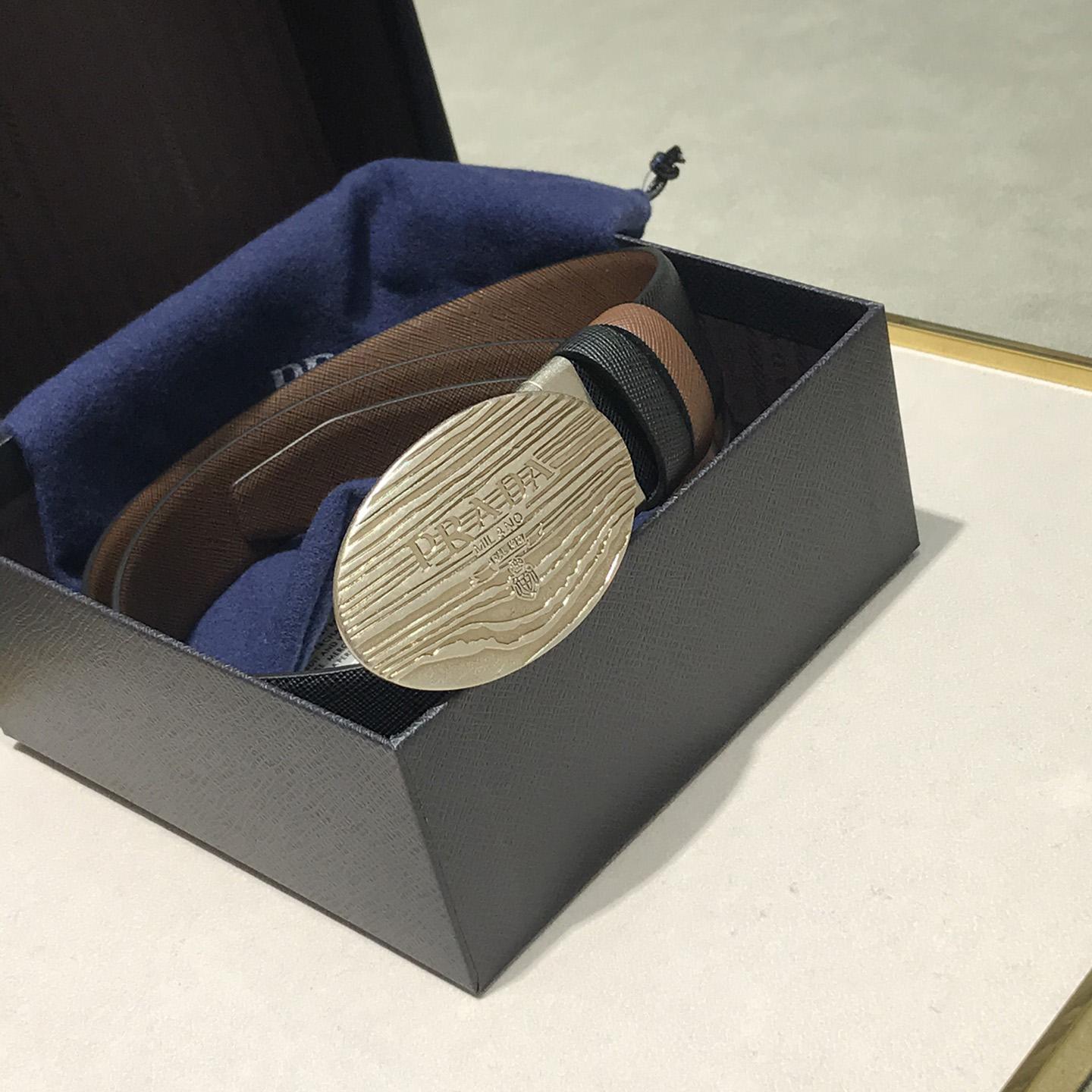 Prada Leather Belt - FashionPlug