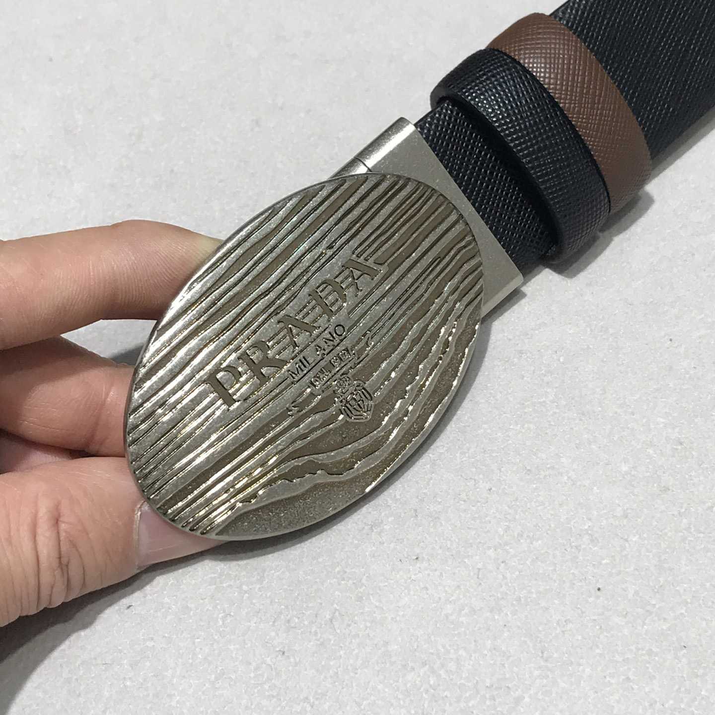 Prada Leather Belt - FashionPlug