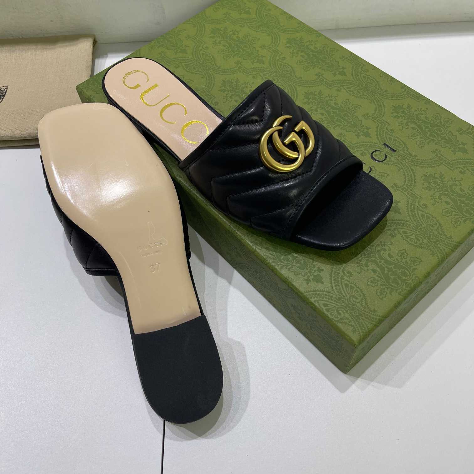Gucci Women's Slide With Double G - FashionPlug