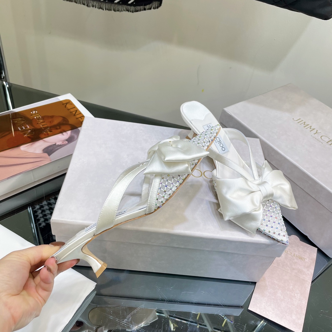 Jimmy Choo Flaca Mule 50 - FashionPlug