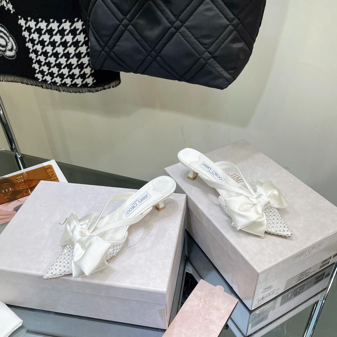 Jimmy Choo Flaca Mule 50 - FashionPlug