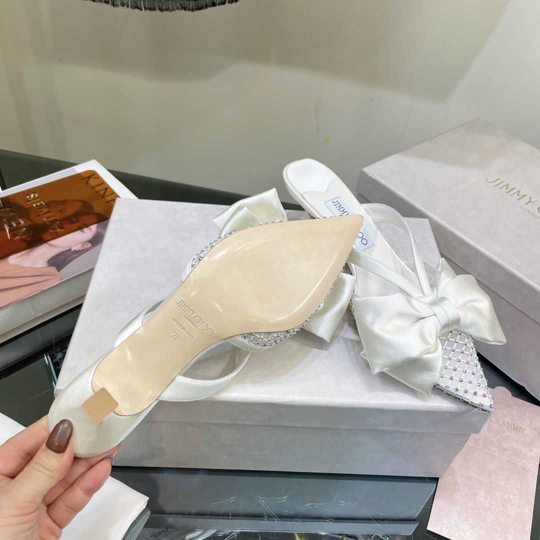 Jimmy Choo Flaca Mule 50 - FashionPlug