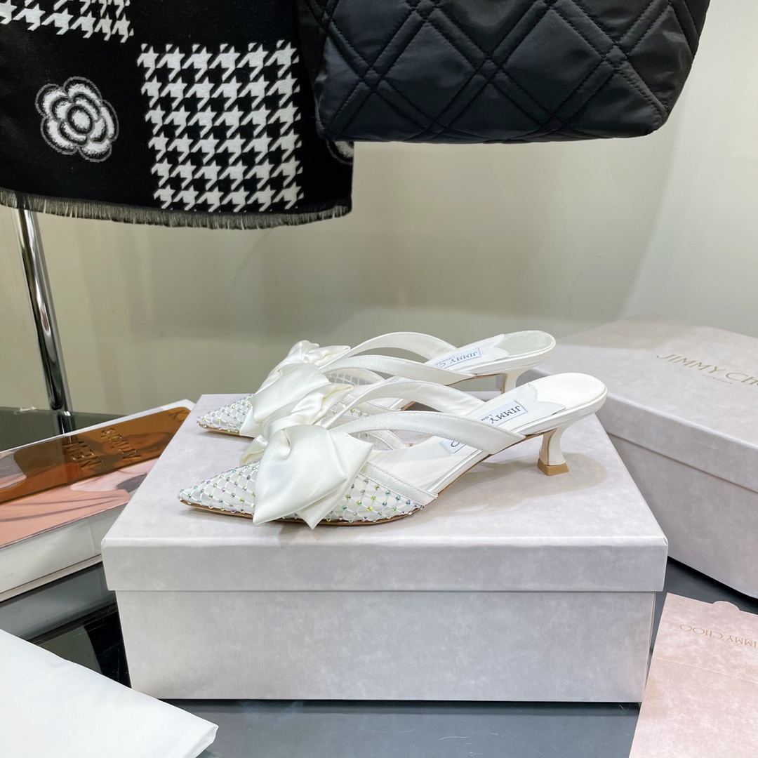 Jimmy Choo Flaca Mule 50 - FashionPlug