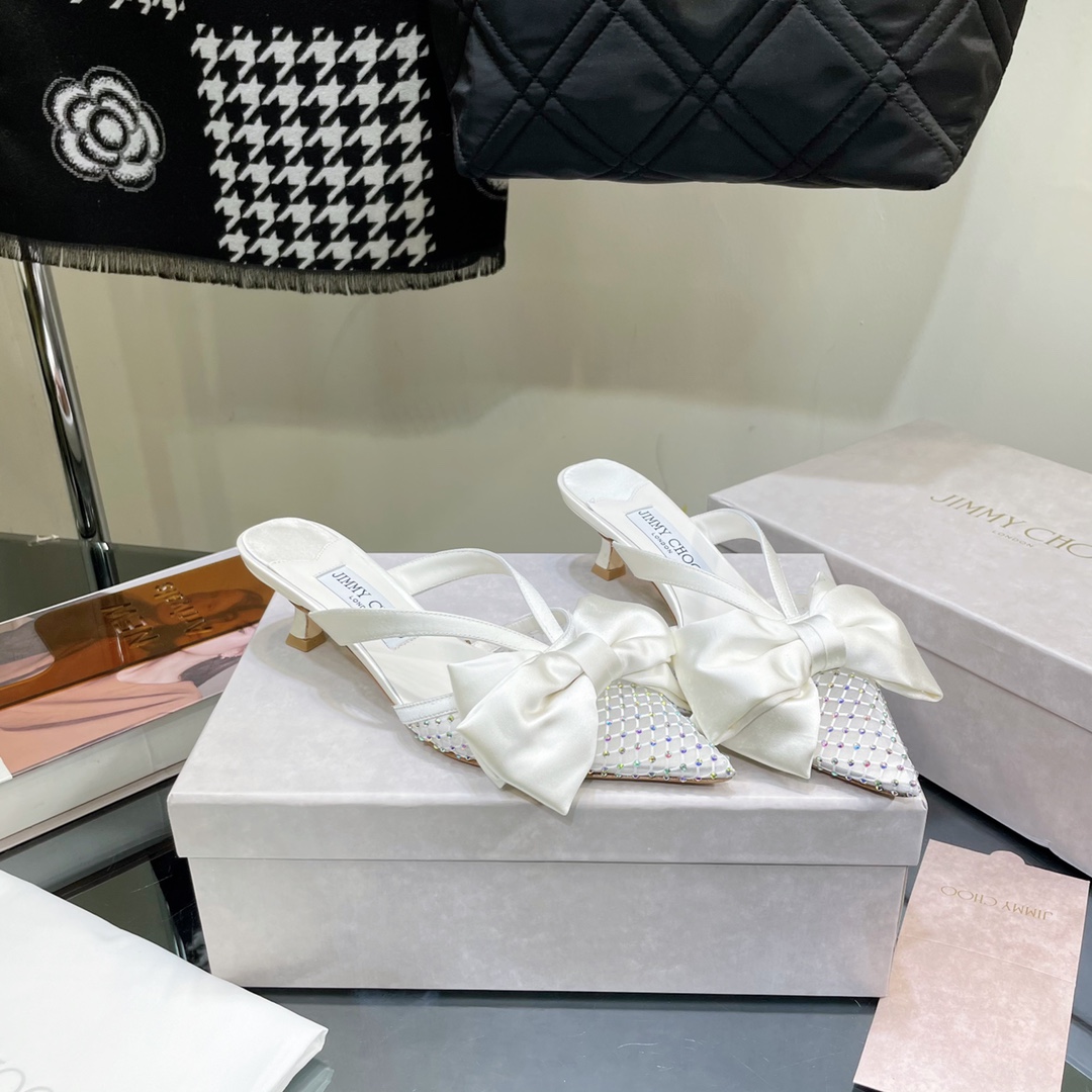Jimmy Choo Flaca Mule 50 - FashionPlug
