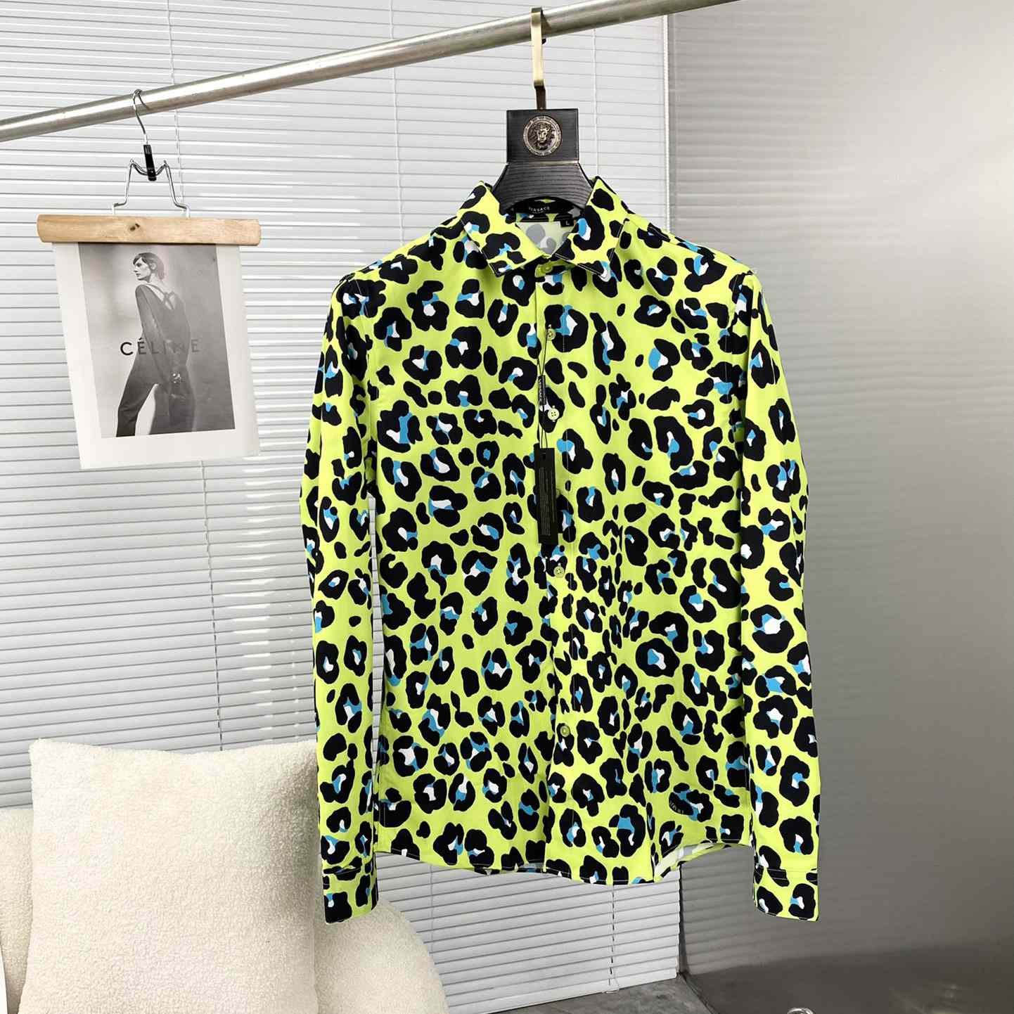 Versace Daisy Leopard Shirt - FashionPlug