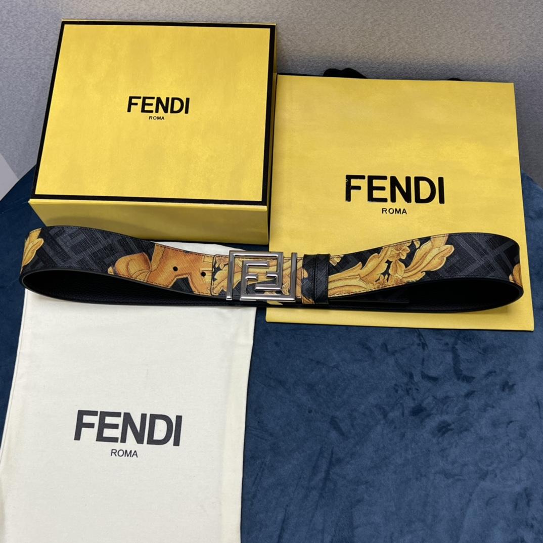 Fendi x Versace Fendace Reversible Belt - FashionPlug