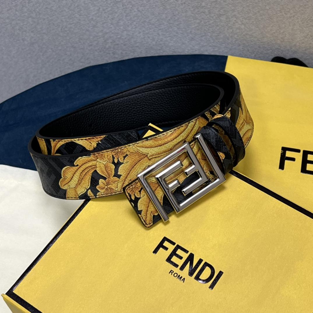 Fendi x Versace Fendace Reversible Belt - FashionPlug