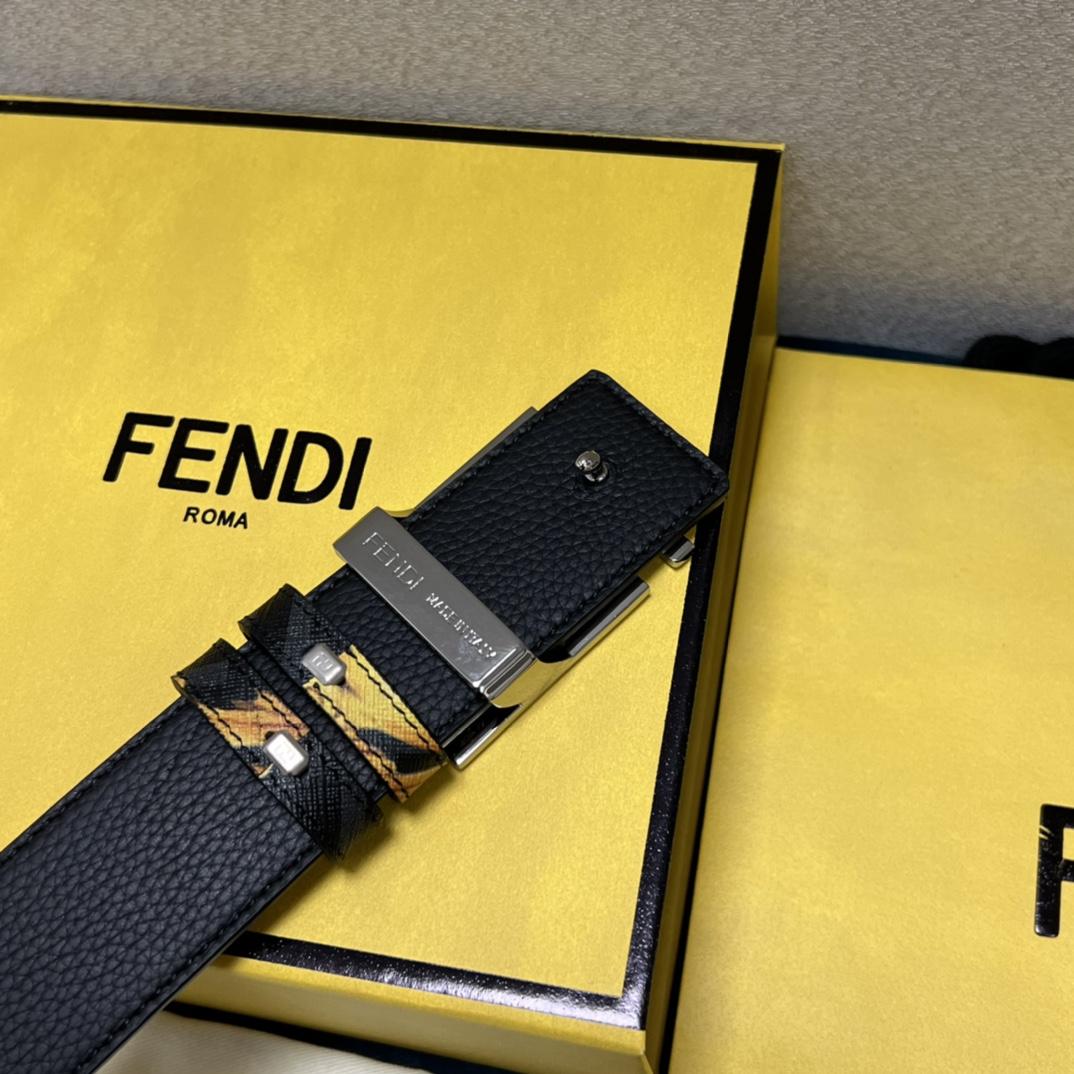 Fendi x Versace Fendace Reversible Belt - FashionPlug