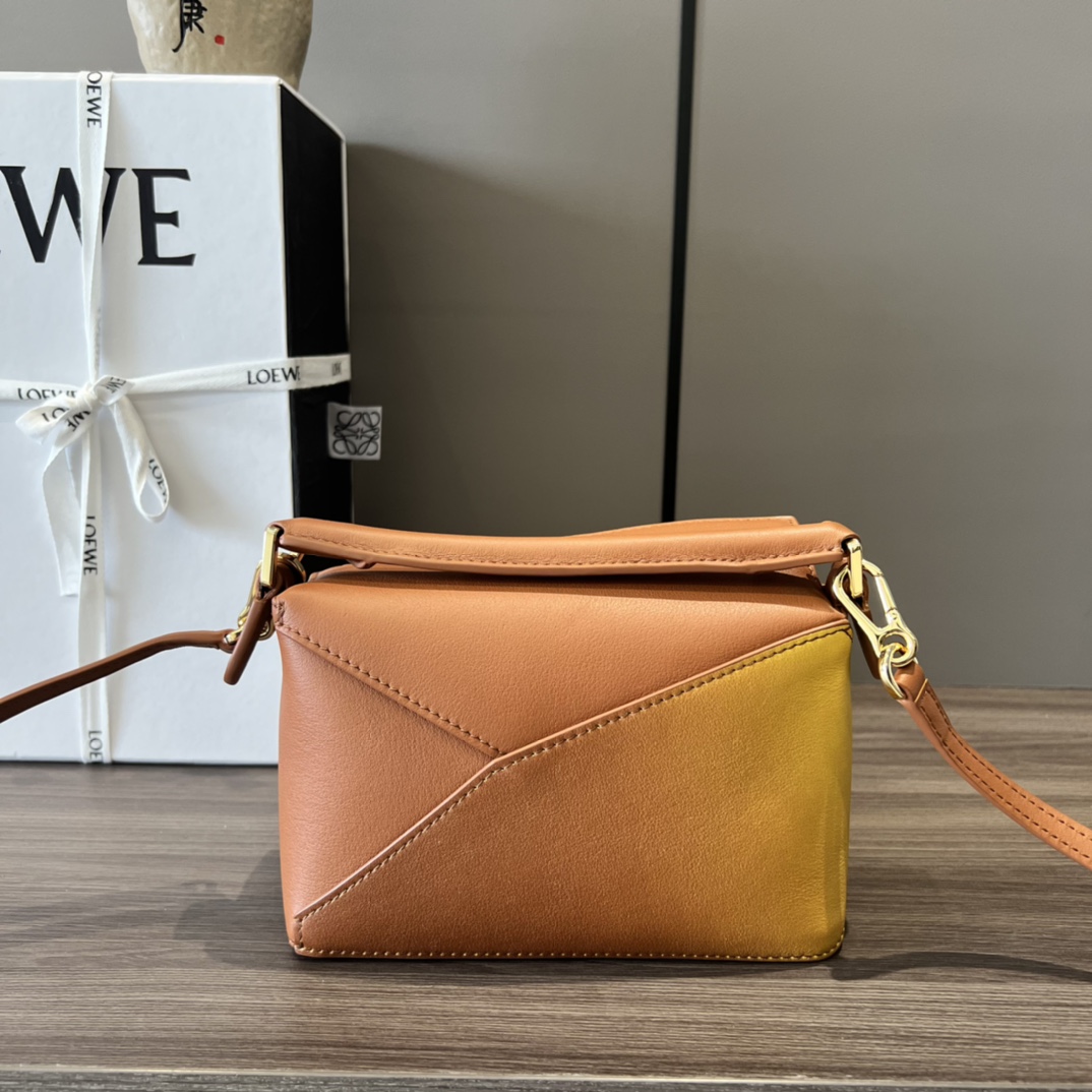 Loewe Mini Puzzle Edge Bag In degrade Nappa Calfskin - FashionPlug