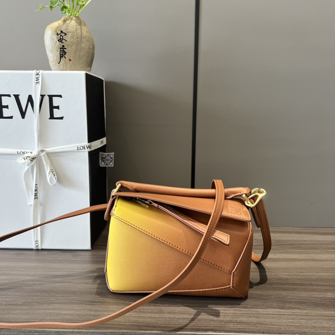 Loewe Mini Puzzle Edge Bag In degrade Nappa Calfskin - FashionPlug