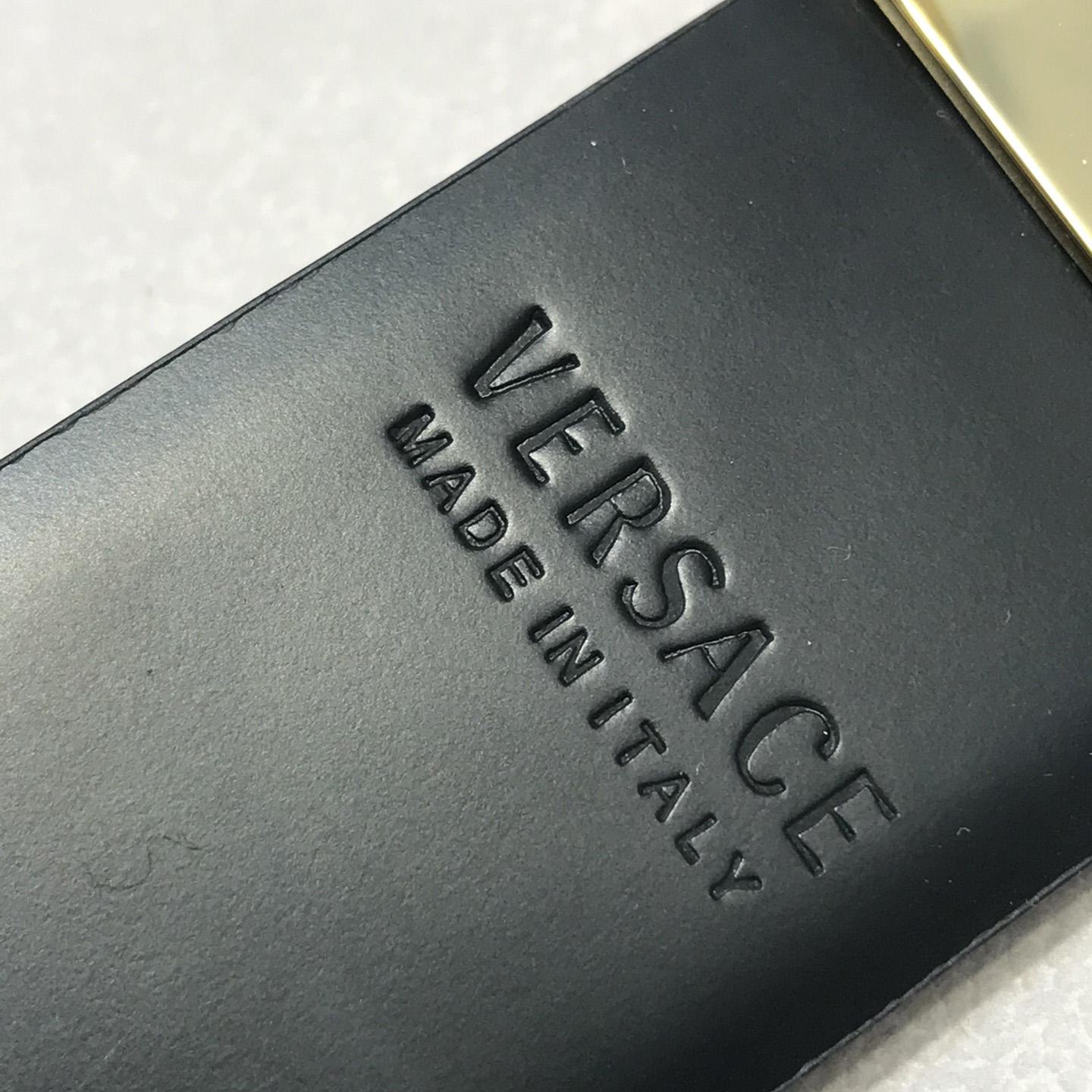 Versace La Medusa Silver Baroque Reversible Belt - FashionPlug