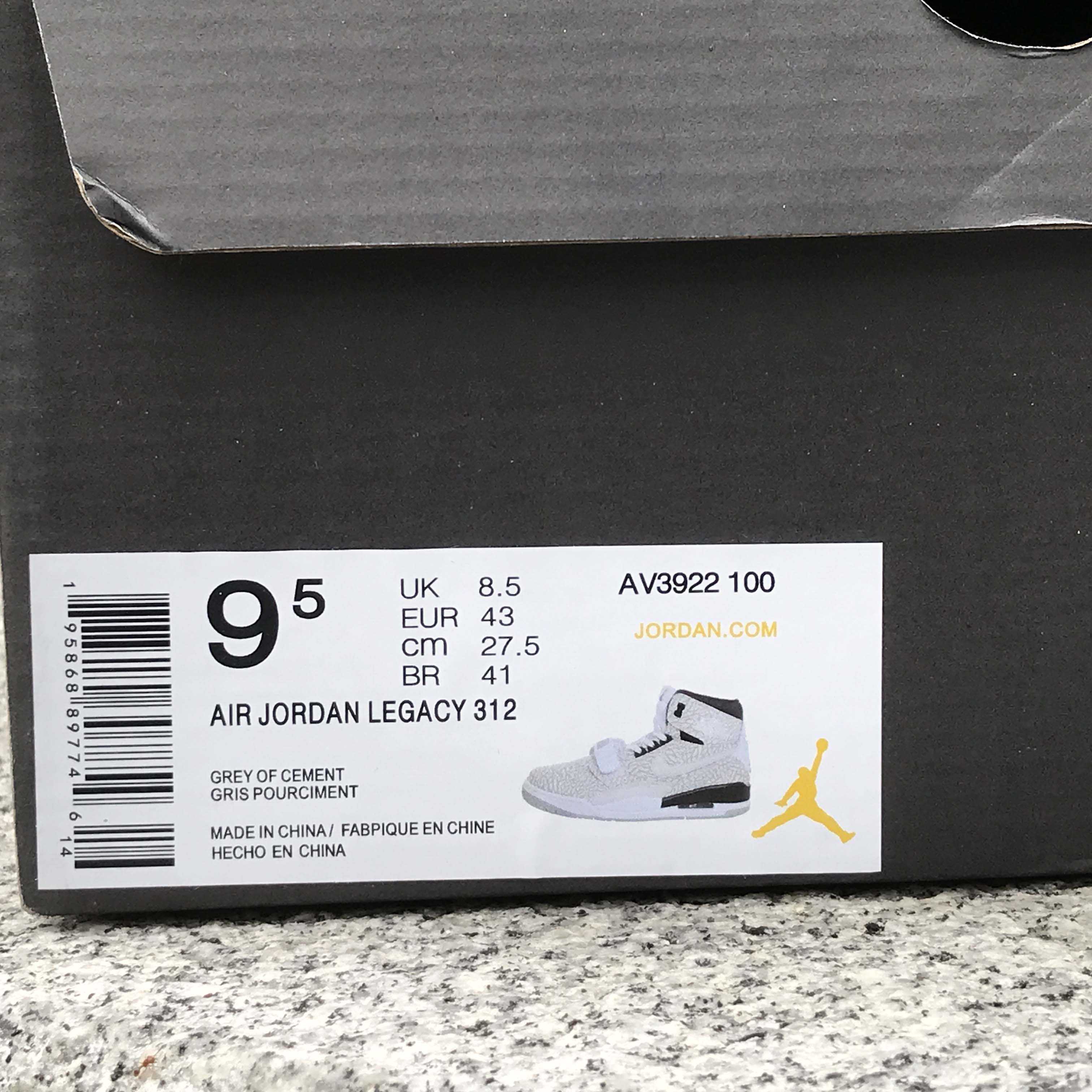 Air Jordan Legacy 312 Sneaker  AV3922-100 - FashionPlug