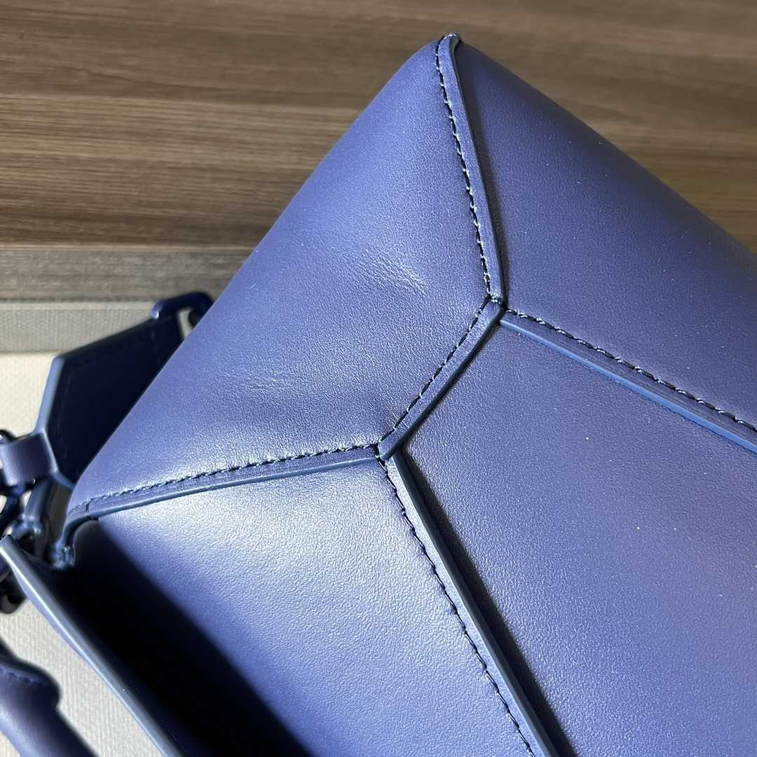 Loewe Small Puzzle Edge Bag In Satin Calfskin - FashionPlug
