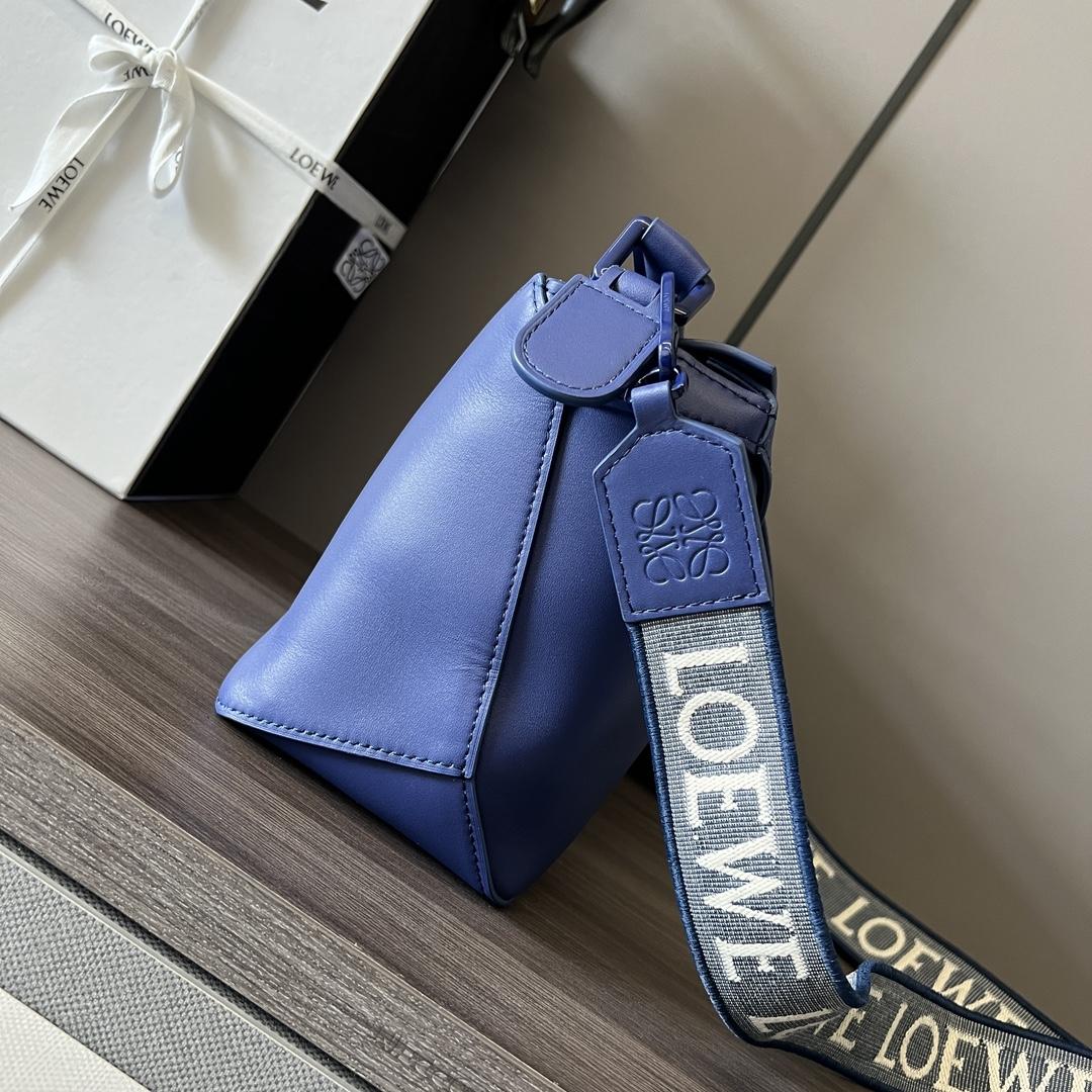 Loewe Small Puzzle Edge Bag In Satin Calfskin - FashionPlug