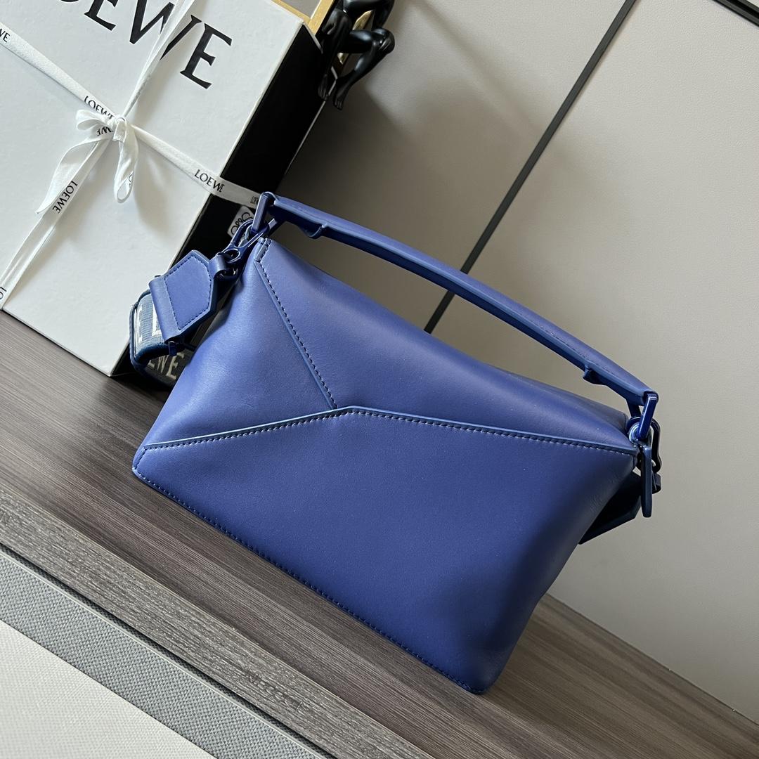 Loewe Small Puzzle Edge Bag In Satin Calfskin - FashionPlug