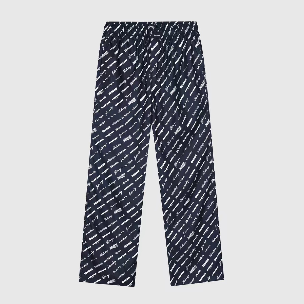 Balenciaga All-Over Logo Trousers - FashionPlug