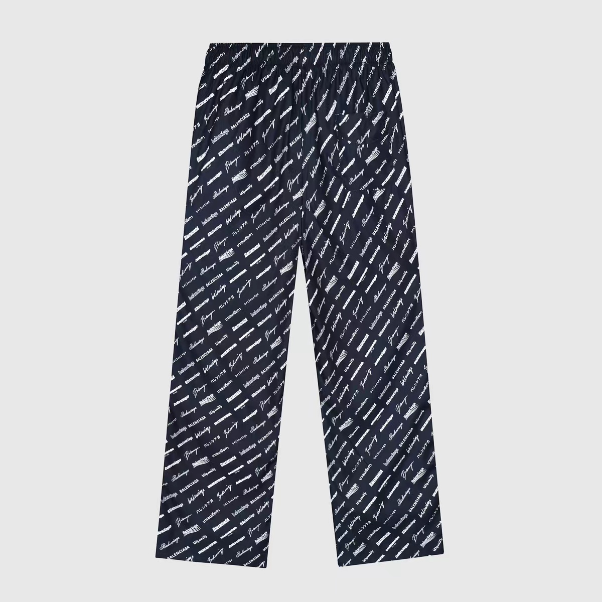 Balenciaga All-Over Logo Trousers - FashionPlug