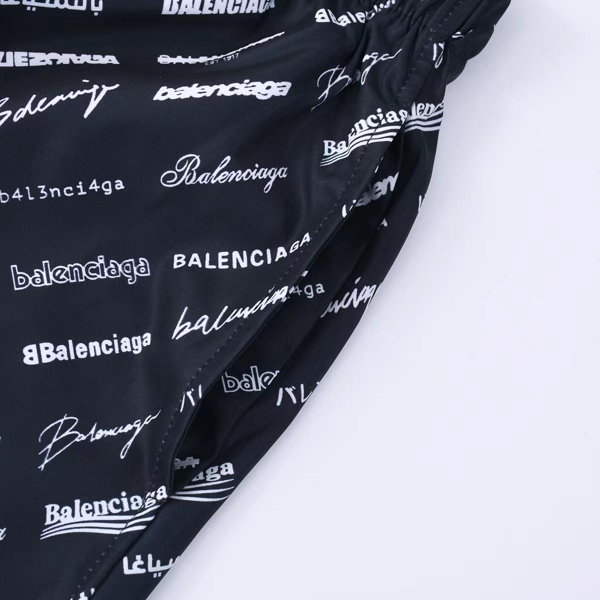 Balenciaga All-Over Logo Trousers - FashionPlug