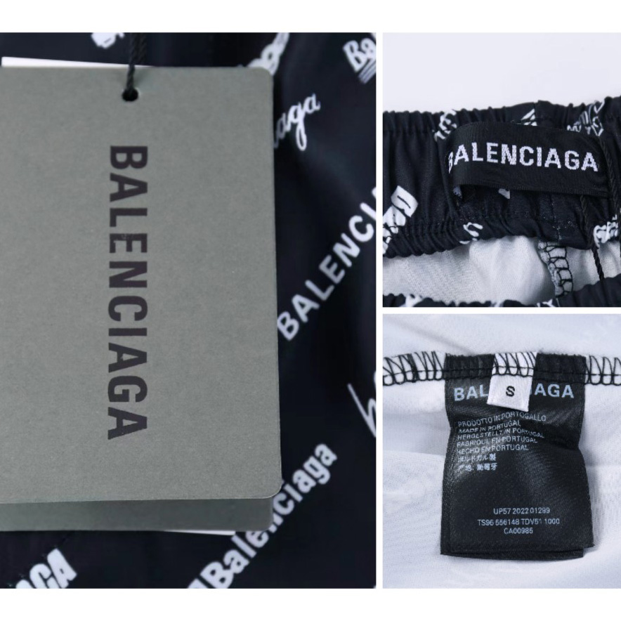 Balenciaga All-Over Logo Trousers - FashionPlug