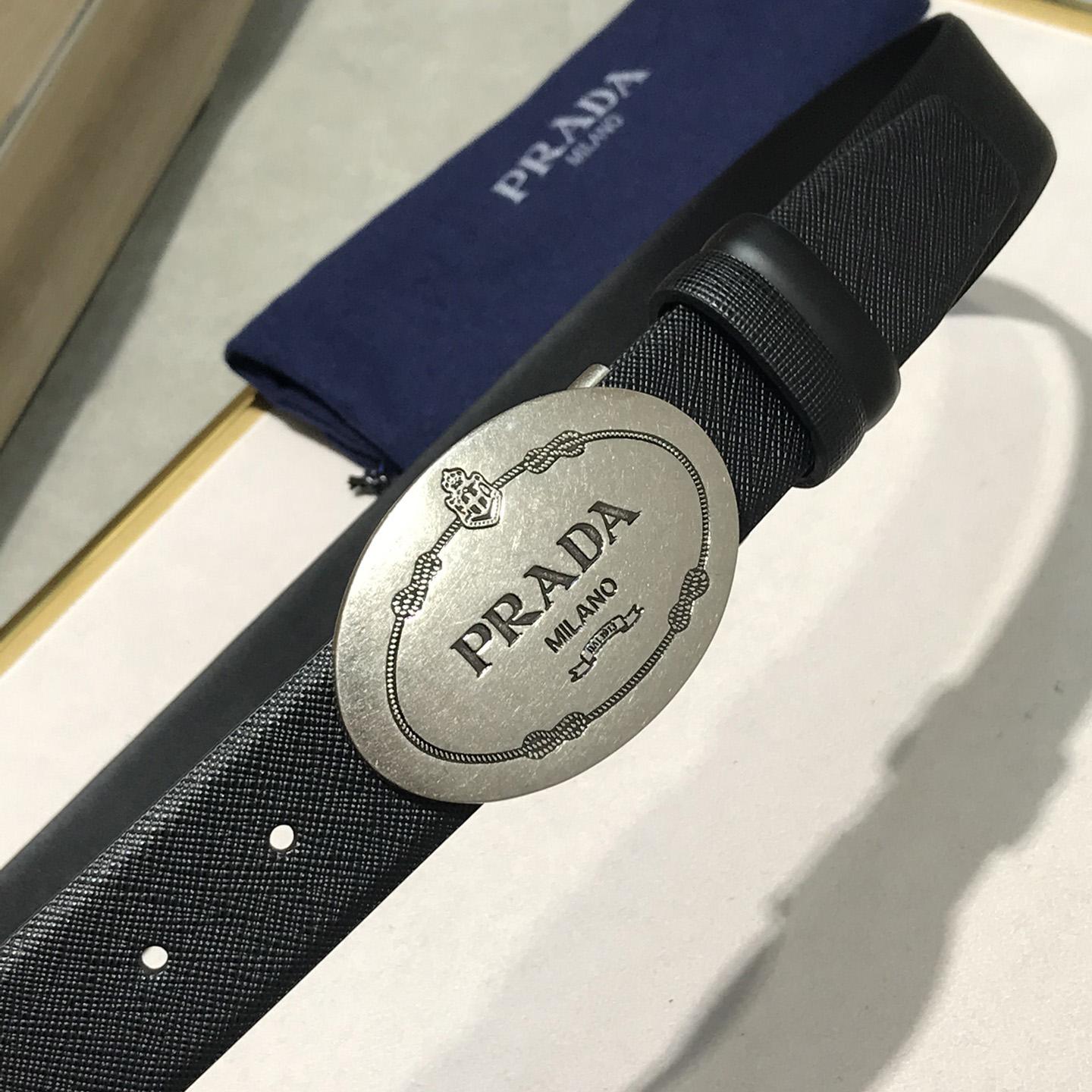 Prada Leather Belt - FashionPlug