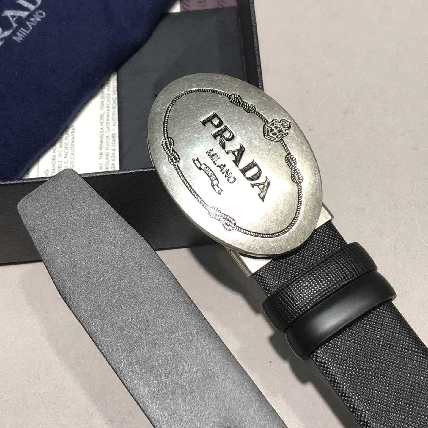 Prada Leather Belt - FashionPlug