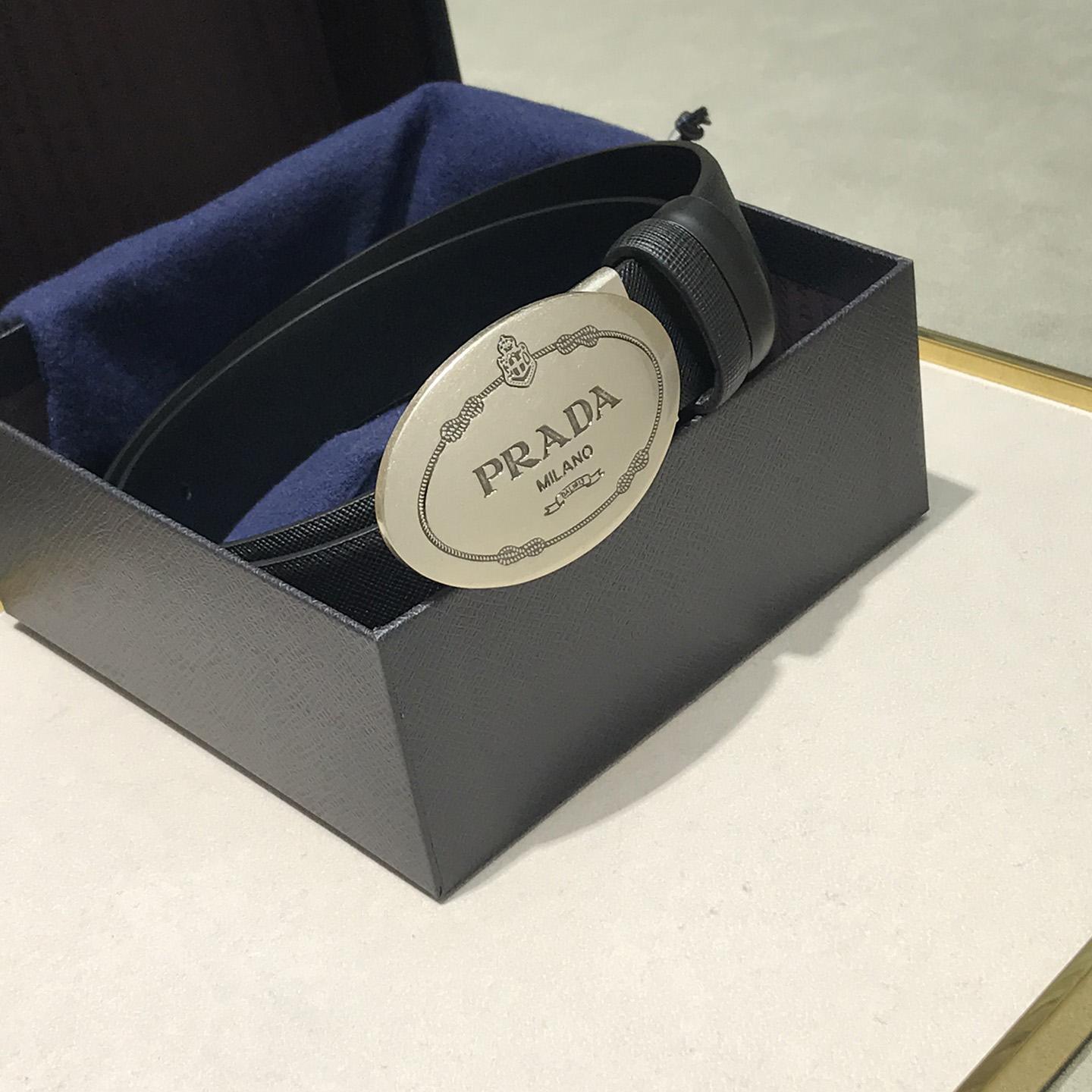 Prada Leather Belt - FashionPlug