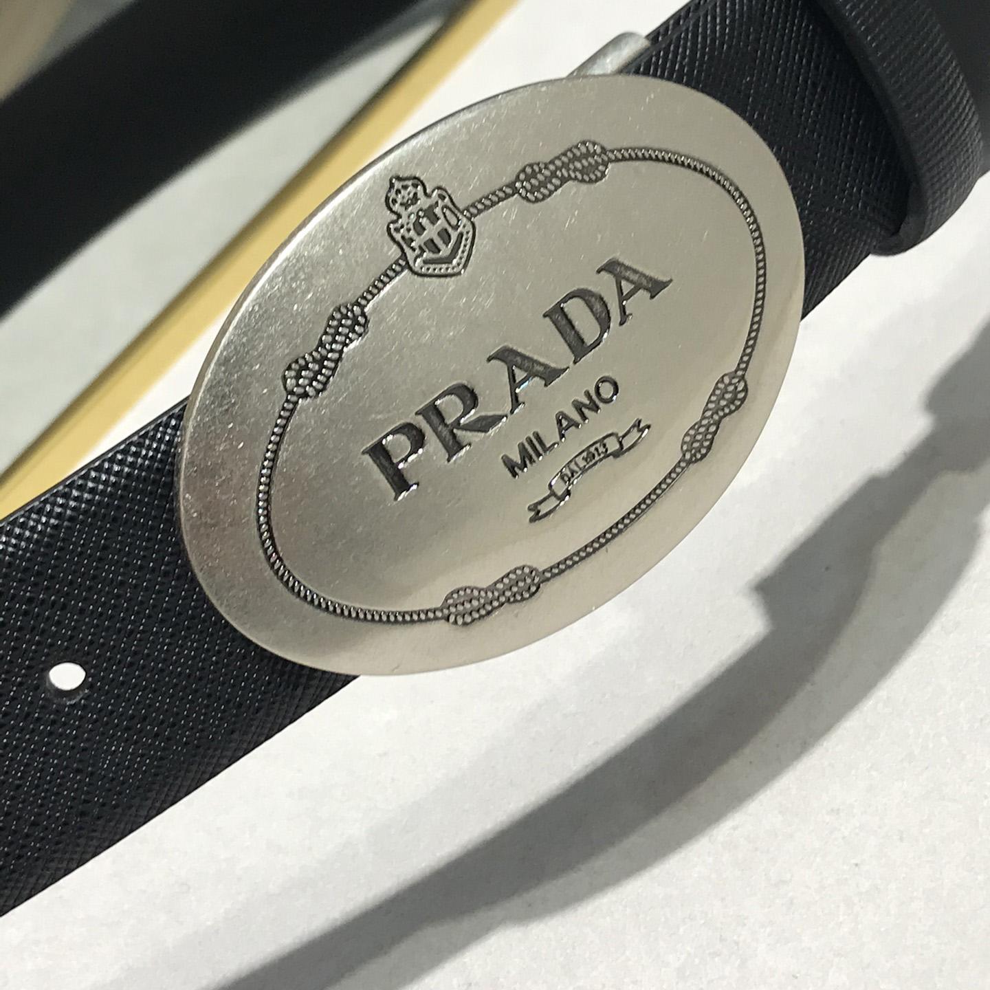 Prada Leather Belt - FashionPlug