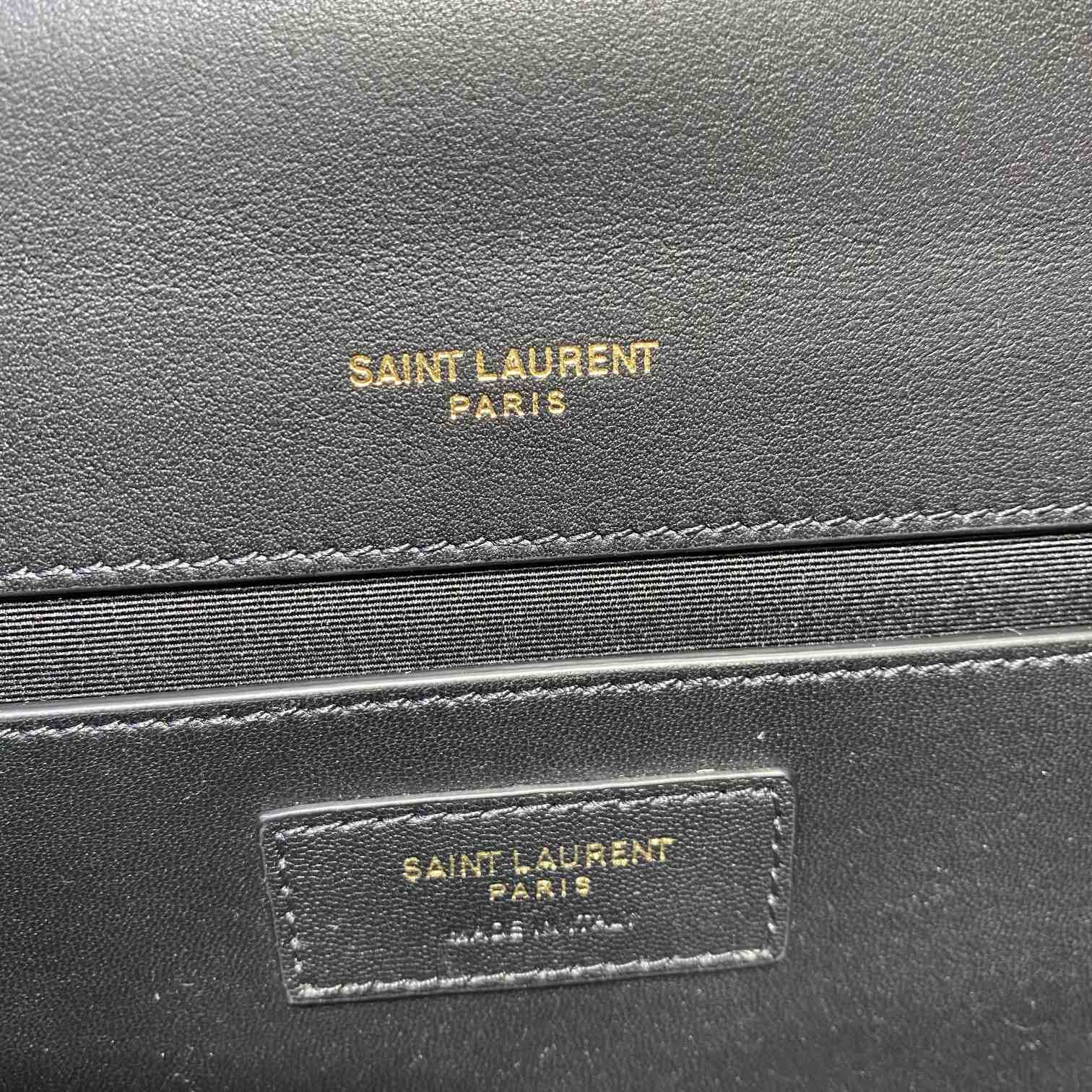 Saint Laurent Striped Small Chain Bag(20x13x5.5cm) - FashionPlug