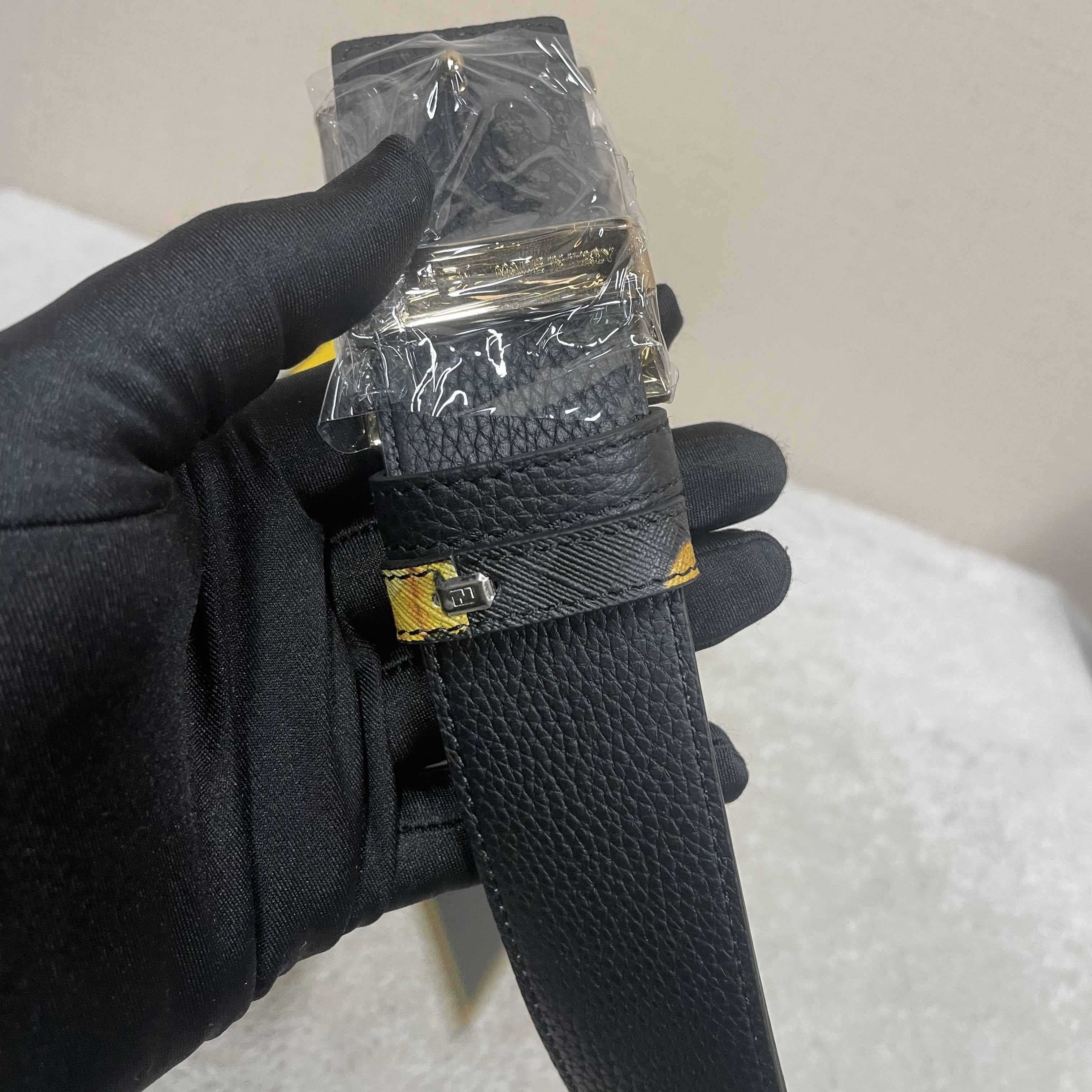Fendi x Versace Fendace Reversible Belt - FashionPlug
