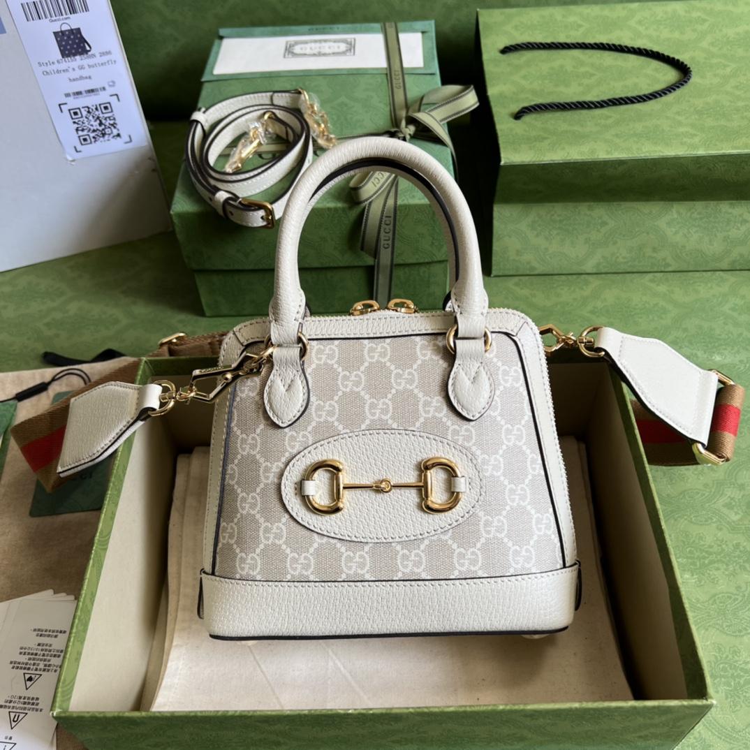 Gucci Horsebit 1955 GG Mini Bag(20-19.5-7.5cm) - FashionPlug