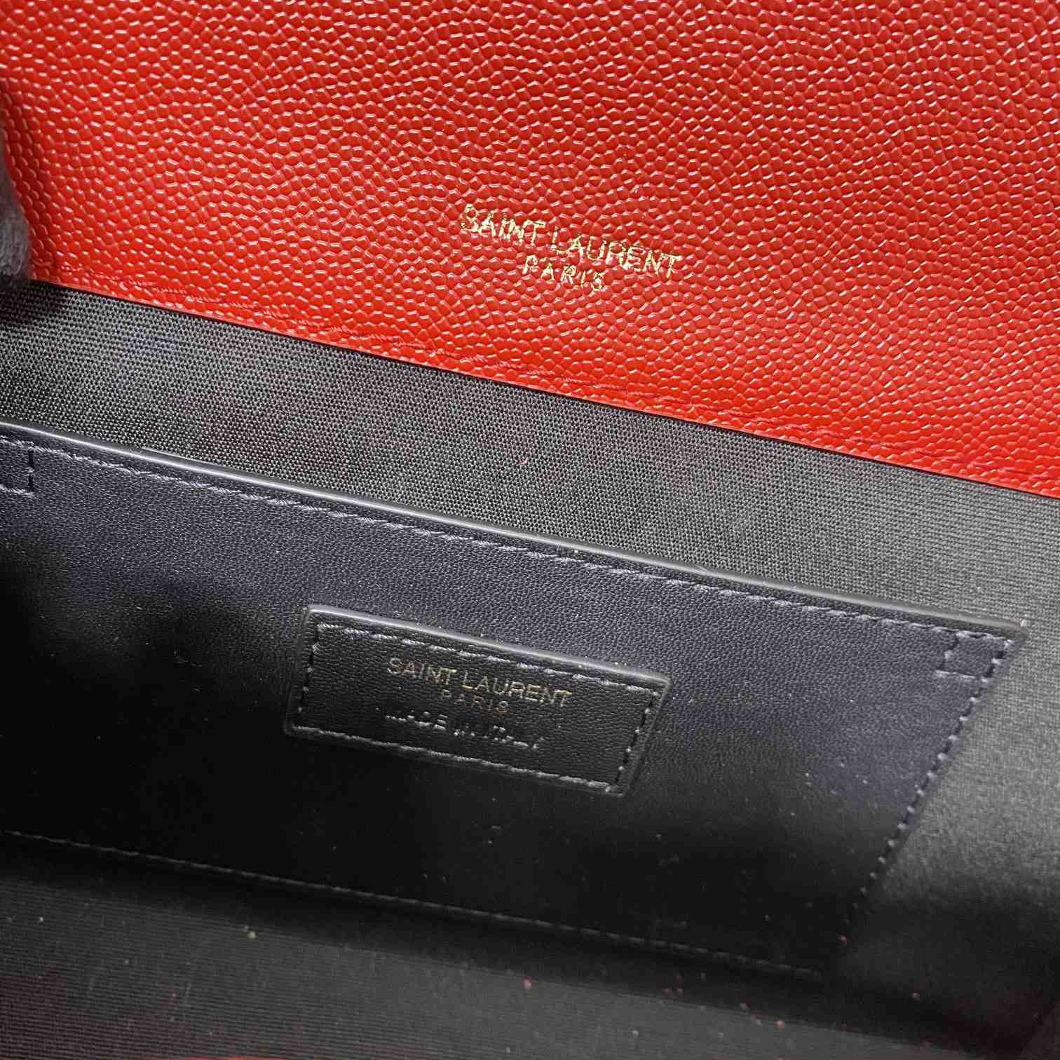 Saint Laurent Kate Medium Chain Bag In Grain De Poudre Embossed Leather - FashionPlug
