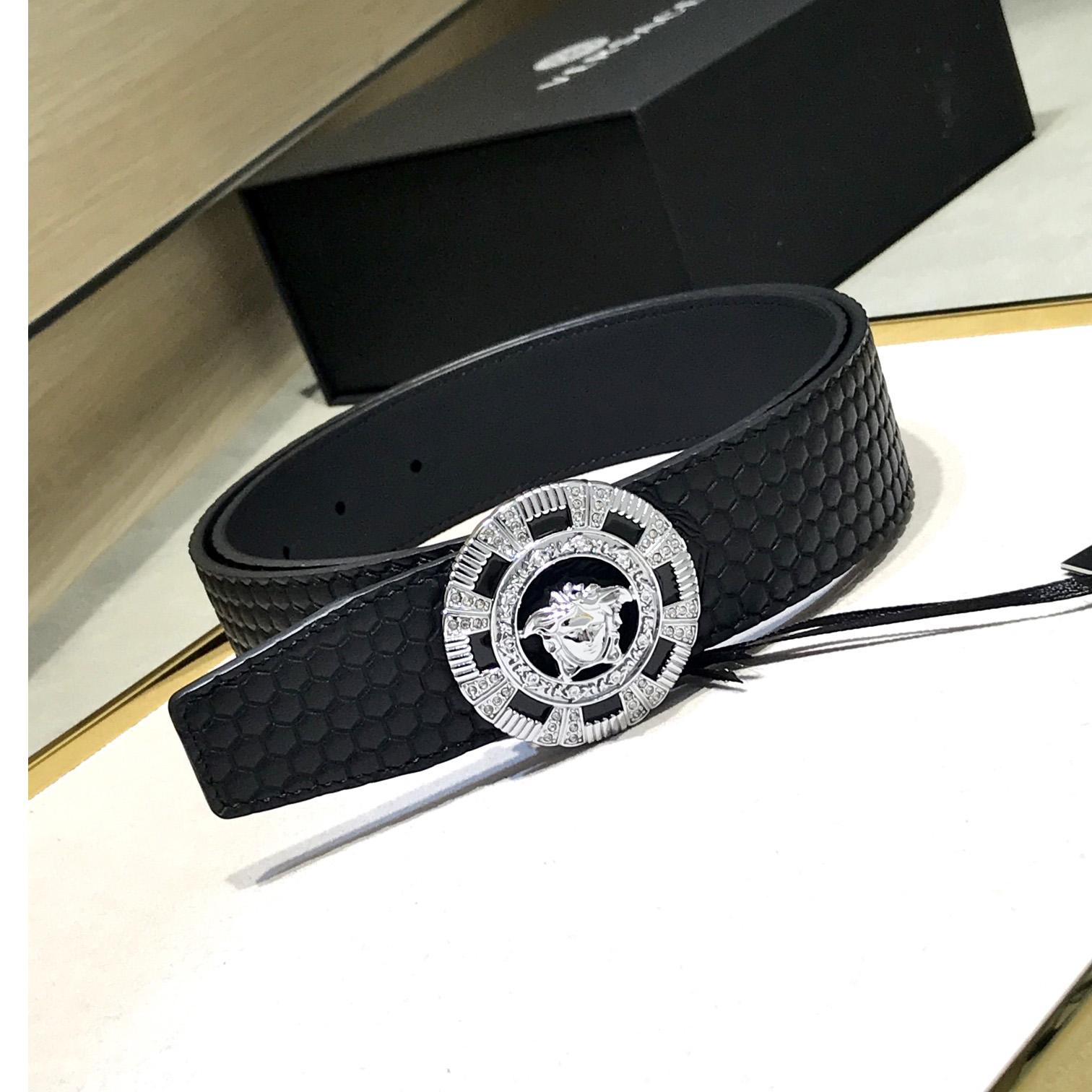 Versace Medusa Leathre Belt    39mm - FashionPlug