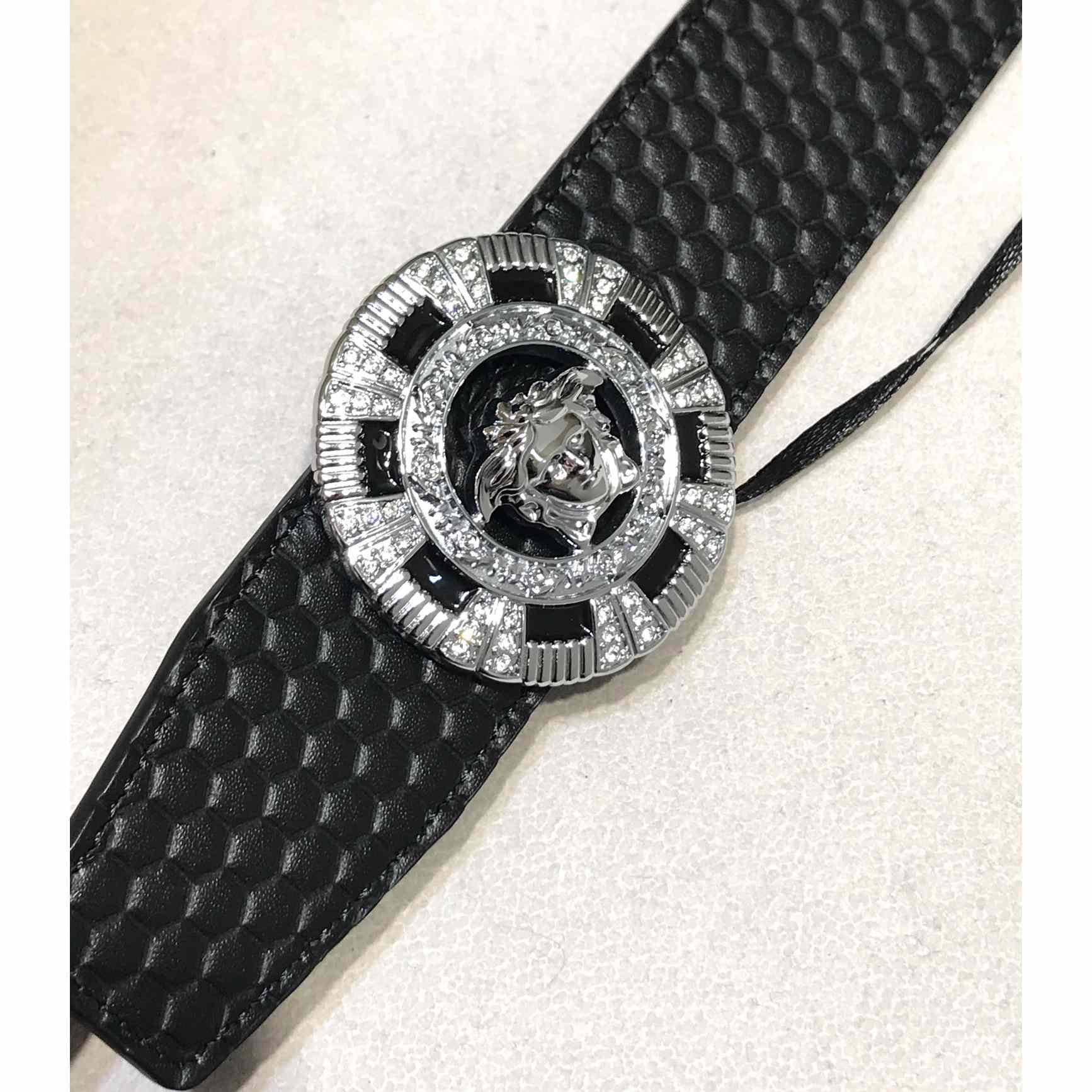 Versace Medusa Leathre Belt    39mm - FashionPlug