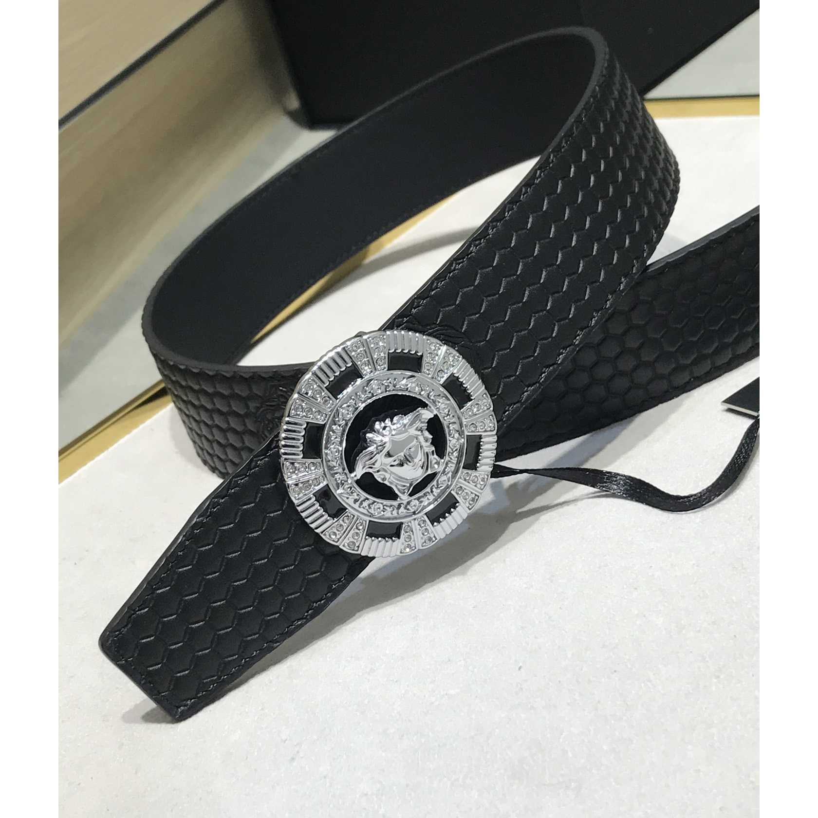 Versace Medusa Leathre Belt    39mm - FashionPlug