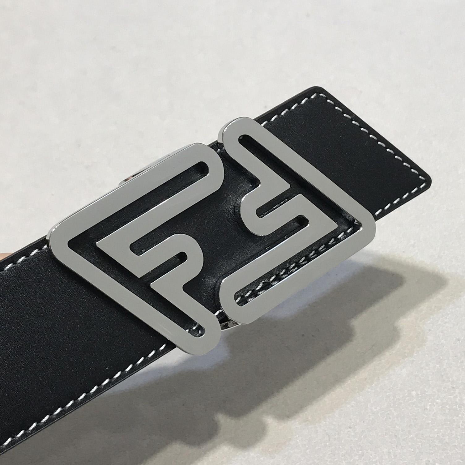 Fendi Black Leather Belt - FashionPlug