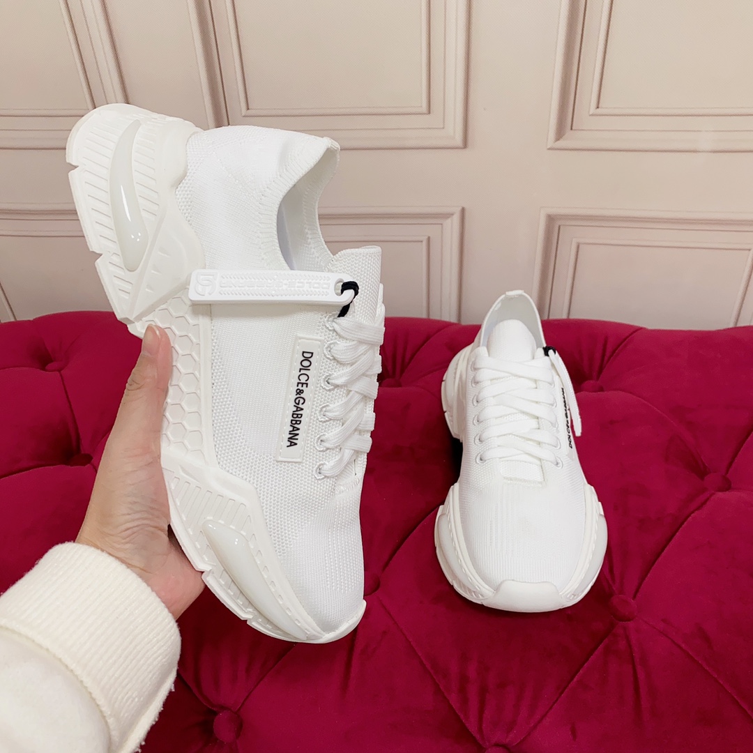 Dolce & Gabbana Stretch Knit Daymaster Sneakers - FashionPlug