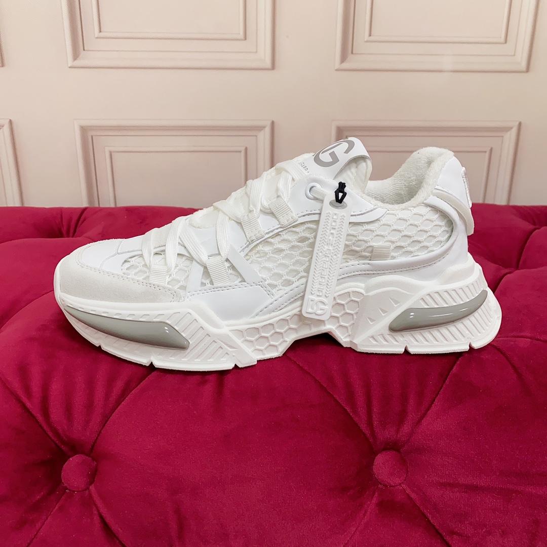 Dolce & Gabbana Mixed-Material Airmaster Sneakers - FashionPlug