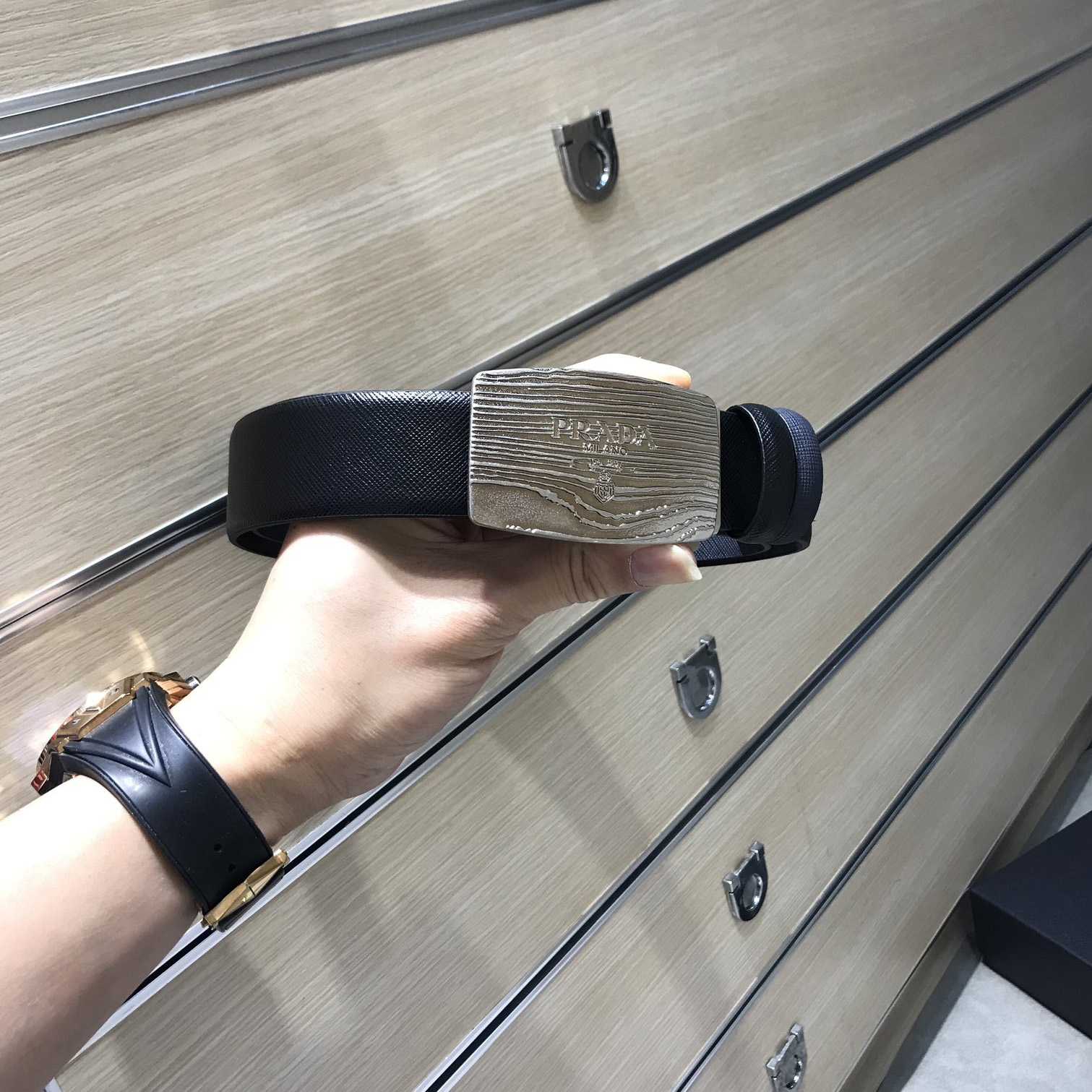 Prada Leather Belt - FashionPlug