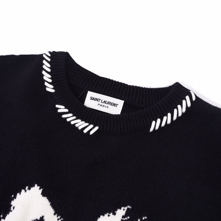 Saint Laurent Heart Sweater - FashionPlug