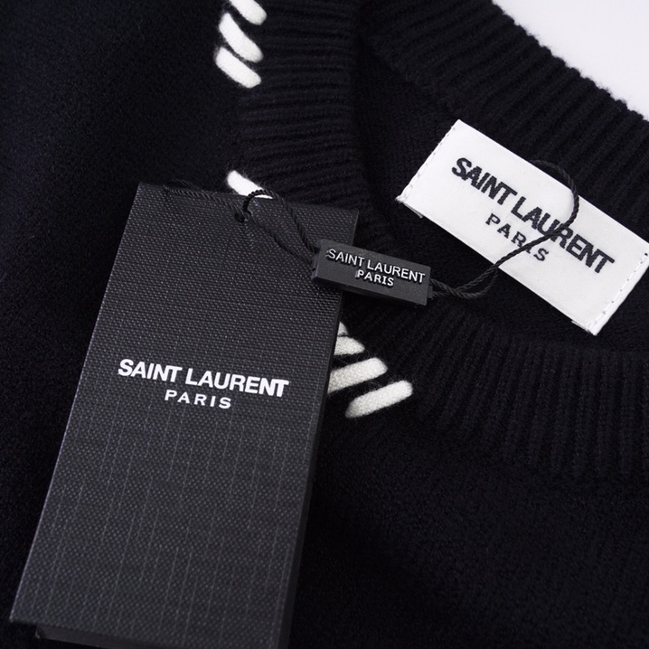Saint Laurent Heart Sweater - FashionPlug